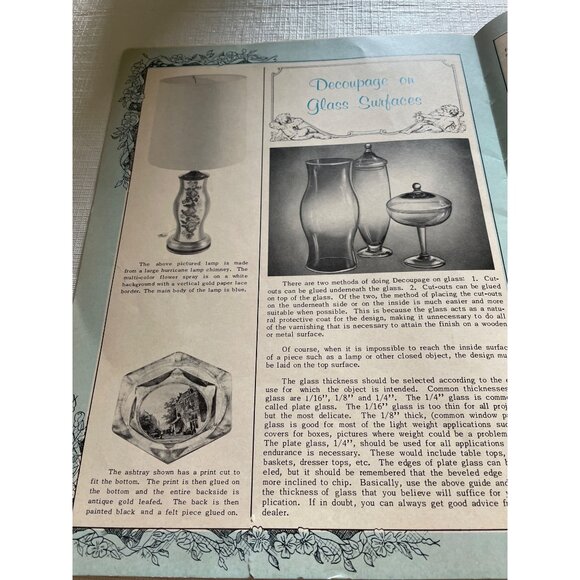 Vintage Singer Home Decoration Guide & The Art Of Decoupage Booklets - Picture 9 of 9